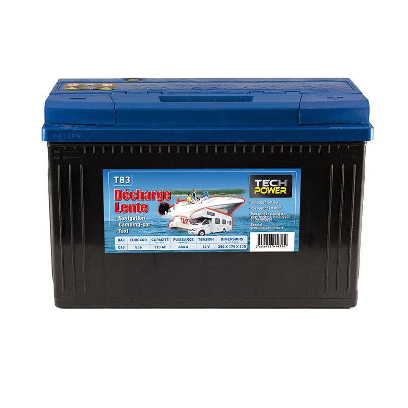 Batterie camping car décharge lente 12v 110ah